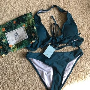 Cupshe Teel Bikini bathing suit